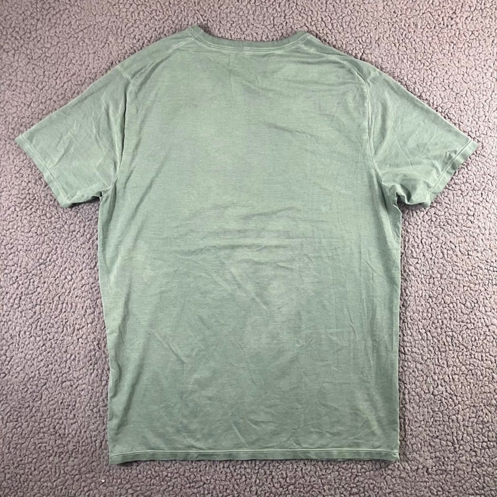 Lululemon Mens Medium Short Sleeve Training Tee Sage Green Activewear Shirt
